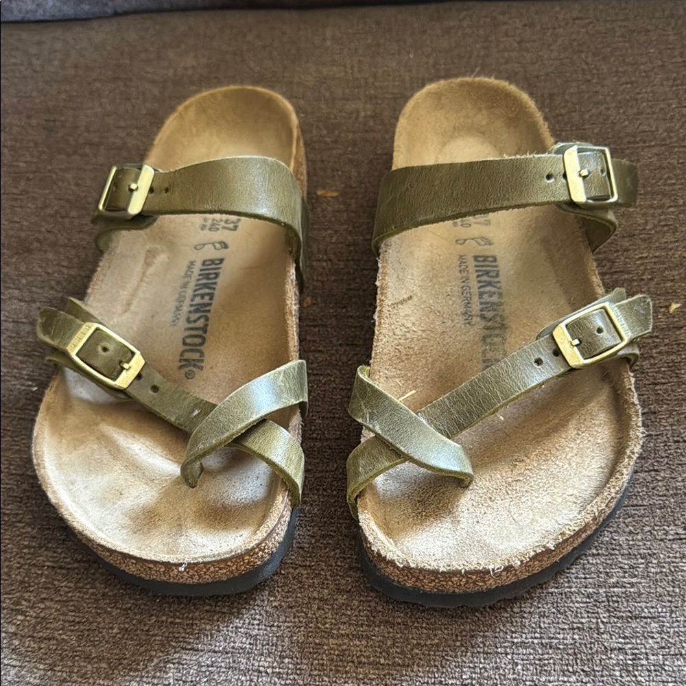 Birkenstock Mayari Olive Green Sandals